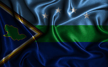 Delta Amacuro flag, , silk wavy flags, Venezuelan states, Day of Delta Amacuro, fabric flags, Flag of Delta Amacuro, 3D art, Delta Amacuro, South America, States of Venezuela, Delta Amacuro 3D flag, Venezuela HD wallpaper