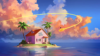 Kane House Dragon Ball , dragon-ball, house, anime HD wallpaper