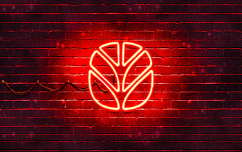 New Holland Agriculture red logo, , red brickwall, New Holland Agriculture logo, brands, New Holland Agriculture neon logo, New Holland Agriculture HD wallpaper