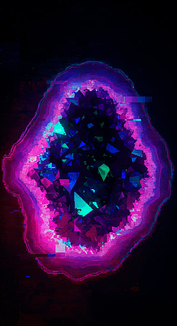 Vibrant Geode: A Stunning HD phone wallpaper
