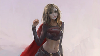 Supergirl Cute , supergirl, superheroes, artwork, digital-art, artstation HD wallpaper