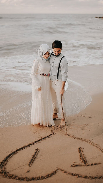 Muslim Couple, Love, Aesthetic HD phone wallpaper