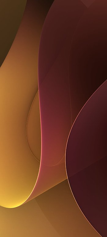 Orange abstract wavy colorful and minimalist shapes, Abstract, colors HD phone wallpaper