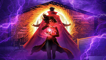 Doctor Strange X Scarlet Witch, doctor-strange, scarlet-witch, superheroes, artwork, art, digital-art HD wallpaper