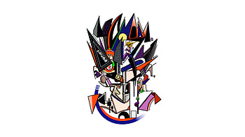 Geo Gohan, gohan, dragon-ball, anime, artist, artwork, digital-art, minimalism, minimalist, white HD wallpaper
