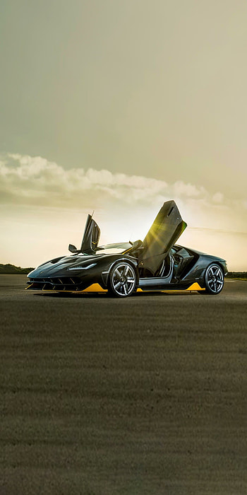 Lamborghini, cloud, sky, black, saweg, dope HD phone wallpaper