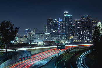 Cities, Building, Road, Night City, Glow HD wallpaper
