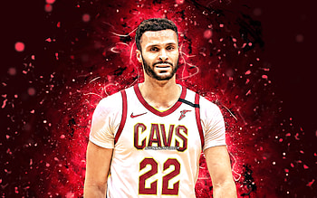 Larry Nance, , Cleveland Cavaliers, NBA, basketball, Cavs, Larry Nance Jr, purple neon lights, Larry Nance Cleveland Cavaliers, Larry Nance HD wallpaper