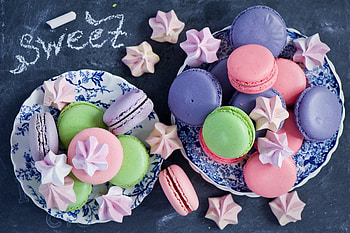 Sweets , High-resolution , Tempting desserts, Colorful macarons HD wallpaper