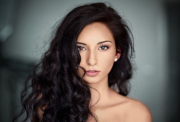 Curls, model, lady, pretty HD wallpaper