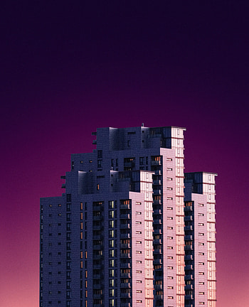 Pink, Building, Minimalism, Facade HD phone wallpaper