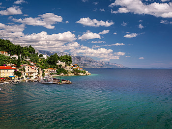Mimice village, Adriatic sea HD wallpaper