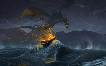 Majestic dragons, Legendary creatures, Mythical beasts, Epic fantasy HD wallpaper