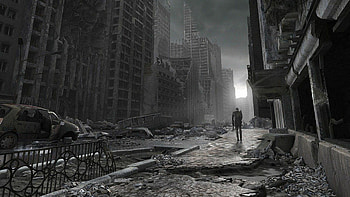 Apocalyptic cityscapes, Urban decay, Futuristic cities, Ruins and destruction HD wallpaper