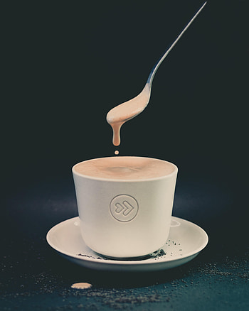 Food, Coffee, Cup, Foam, Cappuccino, Meerschaum, Spoon HD phone wallpaper