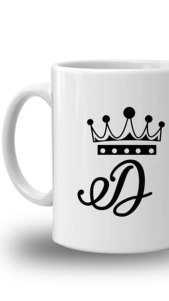 D Name Ka, Crown, Name Mug HD phone wallpaper