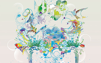Abstract, Flowers, Patterns, Multicolored, Motley, Paints HD wallpaper