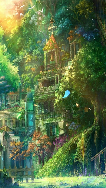 Beautiful landscape, tree, fantasy, landscape, fantasy landscape HD phone wallpaper
