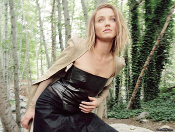Cameron Diaz, black dress, blond hair, wood, actress, female HD wallpaper
