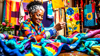 Vibrant Quilting: A Celebration of Craftsmanship, Quilting, Sewing, crafts, colorful HD wallpaper