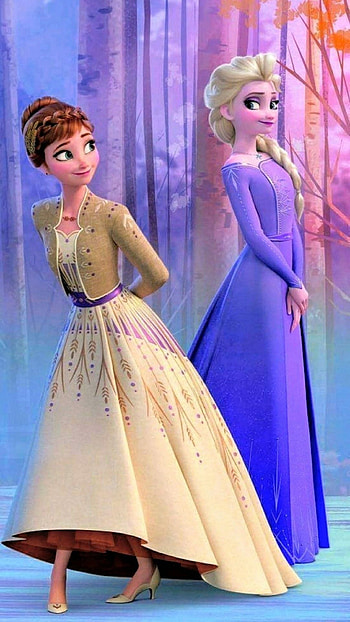 Frozen 2 Anna and Elsa. Disney princess , Disney princess fashion, disney princess HD phone wallpaper