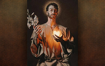 Saint Joseph, heart, Joseph, lily, saint HD wallpaper