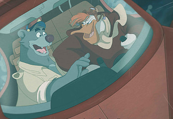 Launchpad McQuack, Green nightingale artwork, Baloo the jungle book, Disney crossover HD wallpaper
