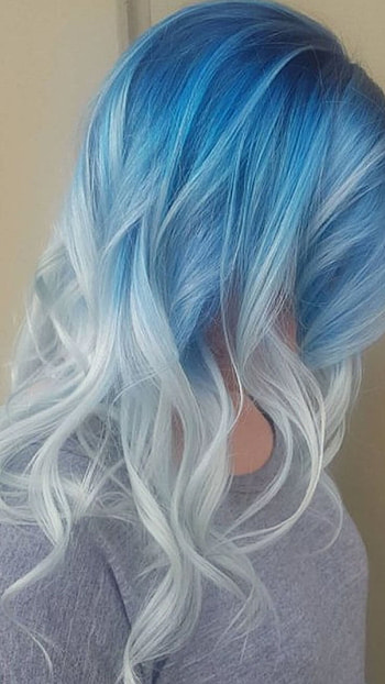 Light Blue, Hairs HD phone wallpaper