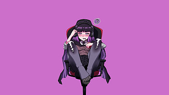 Hilda, anime-girl, anime, pink, artist, artwork, digital-art HD wallpaper