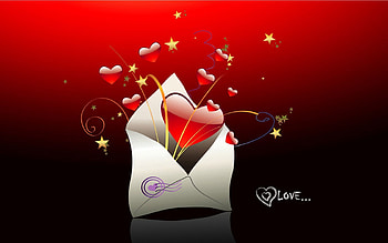 Love, Heart, Envelope HD wallpaper