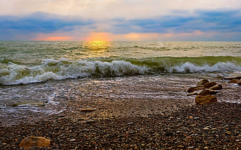 Nature, Stones, Sea, Shore, Bank, Surf HD wallpaper