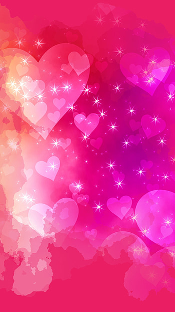 Heart, pink, bright, hearts HD phone wallpaper