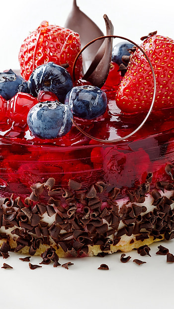 Decadent dessert graphy, Fruity bliss, Chocolaty goodness, Heavenly cake HD phone wallpaper
