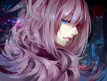 Anime, Violet, Sight, Opinion, Girl, Purple, Hair HD wallpaper