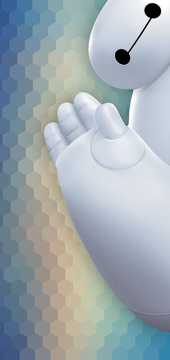 Baymax! TV Series, Blue gradient background HD phone wallpaper