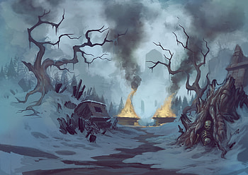 Graven Game Haunting Forest Scene, video game, Graven HD wallpaper