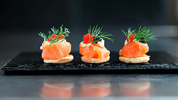 Colorful sushi platter, Appetizing presentation, Bite-sized delight, Seafood goodness HD wallpaper