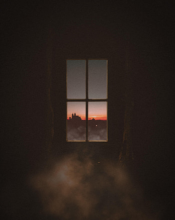 Smoke, Dark, Darkness, Window, View HD phone wallpaper