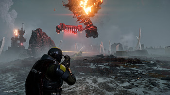 Helldivers 2 Game Action Scene, video game, Helldivers 2 HD wallpaper