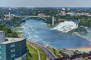 Rainbow Bridge, Niagara Falls HD wallpaper