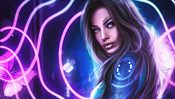 Natalia From Scifi World , scifi, cyberpunk, artist, artwork, digital-art, artstation HD wallpaper