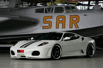 Ferrari, plane, white, car HD wallpaper