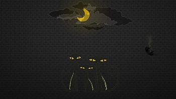 Cats, Sky, Vector, Drawing HD wallpaper