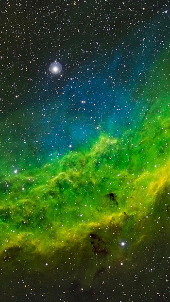 Green Nebula, Galaxy , Plus HD phone wallpaper