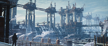 Polar Drill - Extractors, Sci Fi, Structure HD wallpaper