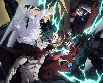 Izuku Midoriya VS Tomura Shigaraki, Anime, My Hero Academia, Tomura Shigaraki, Izuku Midoriya HD wallpaper