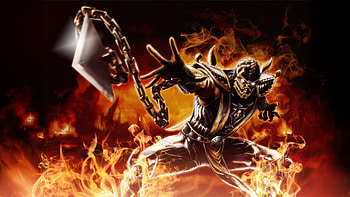 Scorpion Strikes Back, scorpion, mortal-kombat, games, artwork, digital-art, art, video-games, pixiv HD wallpaper