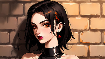 Punk Girl Tattoo Short Hairs, ai, artist, artwork, digital-art HD wallpaper