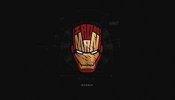 Iron Man Superhero Minimal , iron-man, superheroes, minimalism, minimalist, artist, artwork, digital-art, behance HD wallpaper