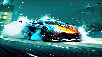 Adrenaline Unleashed Turbo Car , artist, artwork, digital-art, deviantart HD wallpaper
